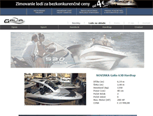 Tablet Screenshot of galia.yachter.sk